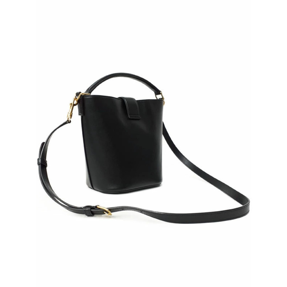 Celine Bucket Louise bag smooth calfskin Leather Black - Picture 2 of 9